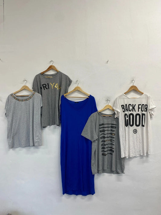 Lovely bundle of casual clothing T-shirts dress george tu UK 22 LK006 #127