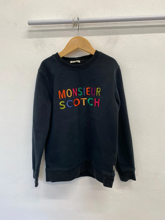 Fabulous Scotch & Soda black sweatshirt Age 10 Art maker JP001