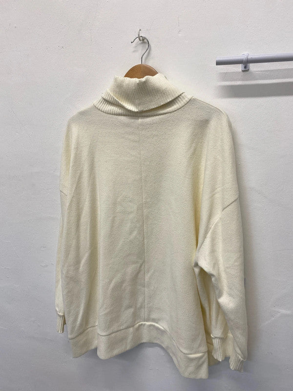 Fabulous ASOS Design Cream high neck jumper UkXL (18) RM002