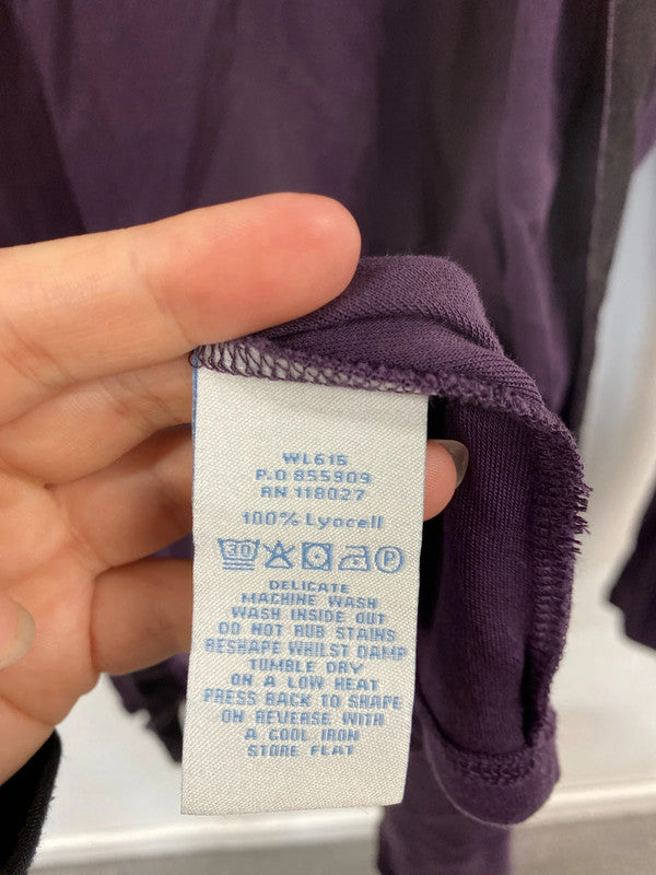 Boden Fabulous Purple Velvet Accent Cardigan UK 10 MM005