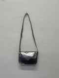 Stunning Kate Spade Holiday Lane val Bag Small Silver pewter FM547