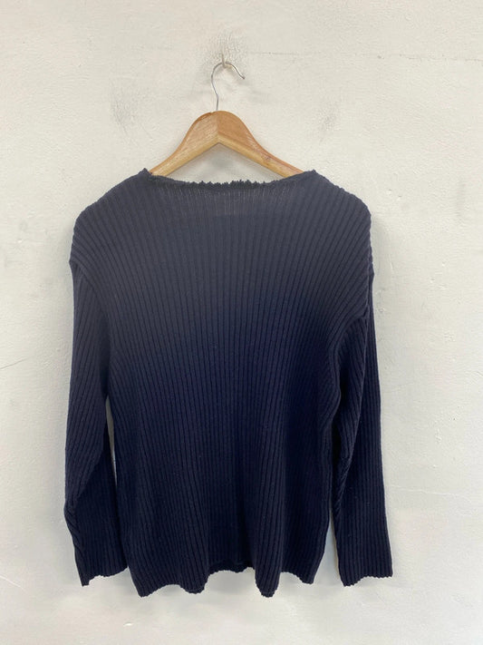 Vintage The Disney Store Navy Eeyore & Winnie The Pooh Upcycled Modified Jumper Size XL MM005