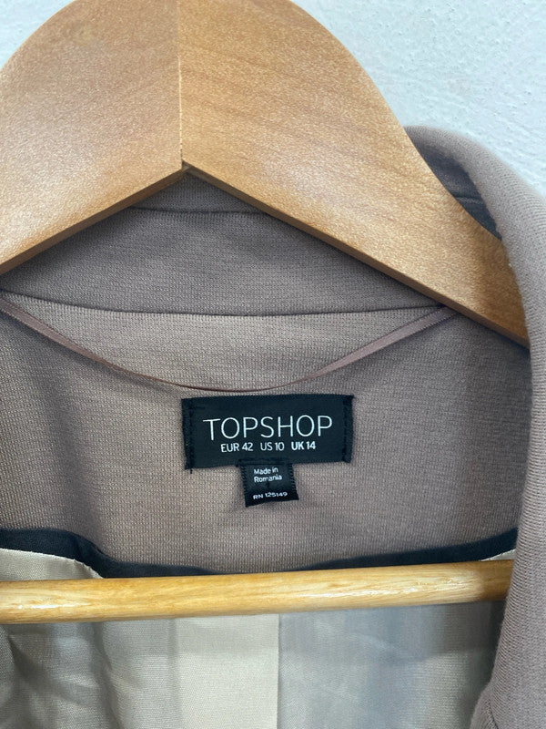 Topshop Chic Mauve Blazer UK 14 AO001
