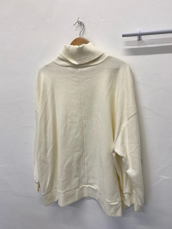 Fabulous ASOS Design Cream high neck jumper UkXL (18) RM002