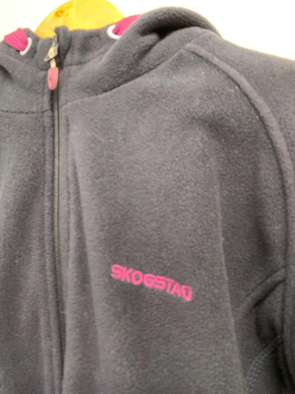Fabulous Skogstad lined fleece jacket super cosy Uk12 navy SG090