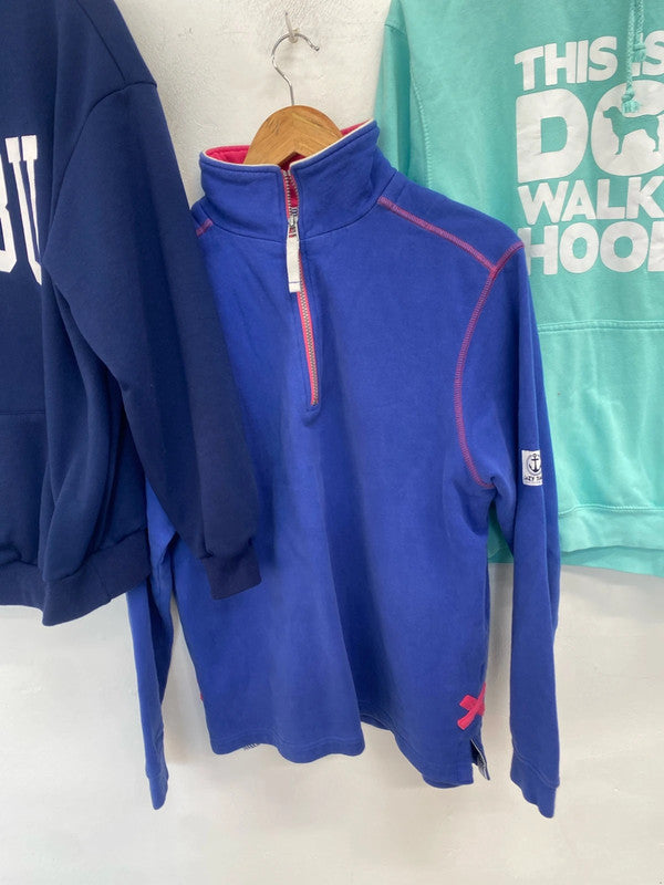 Fabulous Trio of ladies cosy hoodies Lazy Jacks Uk12 #14 SG090