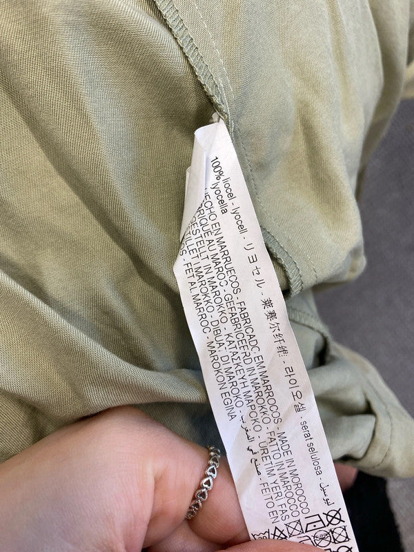 Gorgeous Zara mid length Shacket khaki UK M LB004