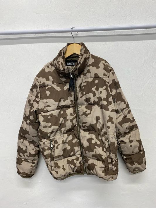 Fabulous Sometime I will change the world Camo boys jacket Uk10 JP001