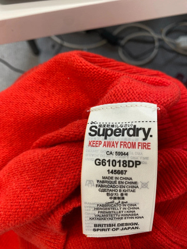 Fabulous superdry superleague nyc jumper cream red UK XS GK002