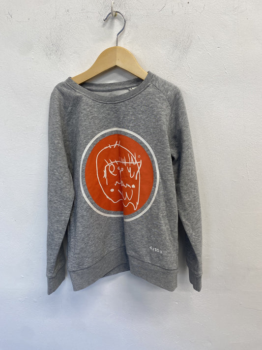 Boys navy blue 4 x 10 = FORTY  jumper size 9-11yrs JP001