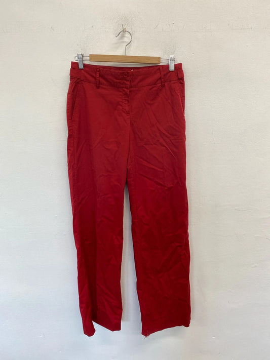 Lovely mango red wide leg trousers UK 10 KA001