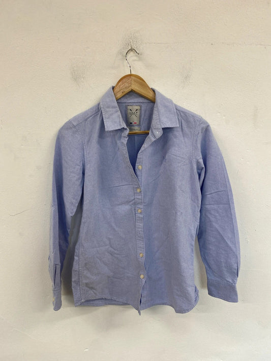 Crew Clothing Company Stylish Light Blue Tailored Fit Shirt UK 10 MM005