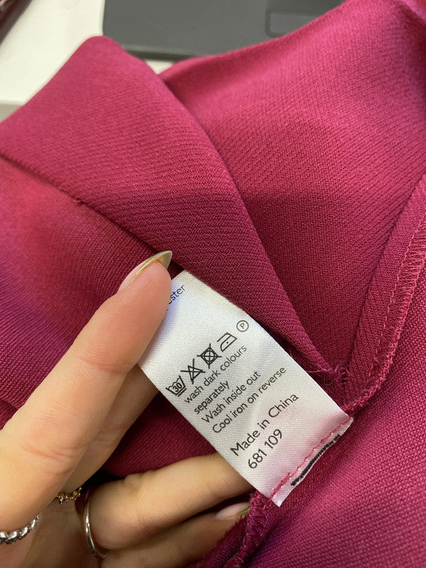 Gorgeous kin by John Lewis burgundy midi dress UK 14 MD002