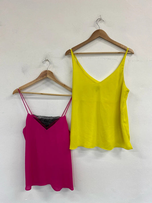 Topshop Fabulous Colourful Cami Tops Bundle UK 12 #1 NN001
