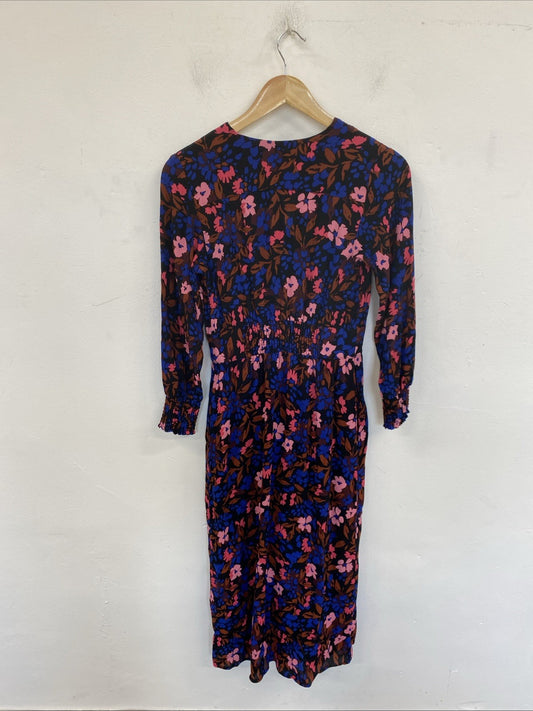 Hush Edolie Floral Tea Dress Midaxi UK 4 SS004