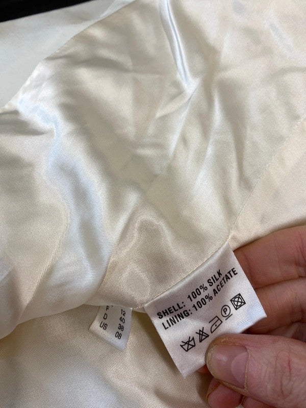 Fabulous Jacques Vert pure silk occasion dress & jacket Uk12 JS004