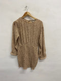 Fabulous Coast Dress Uk 10 Beige animal print KC528