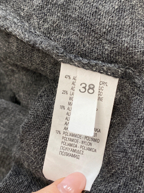 Stunning E.bryde grey alpaca long sleeve dress midi UK 10 SD002