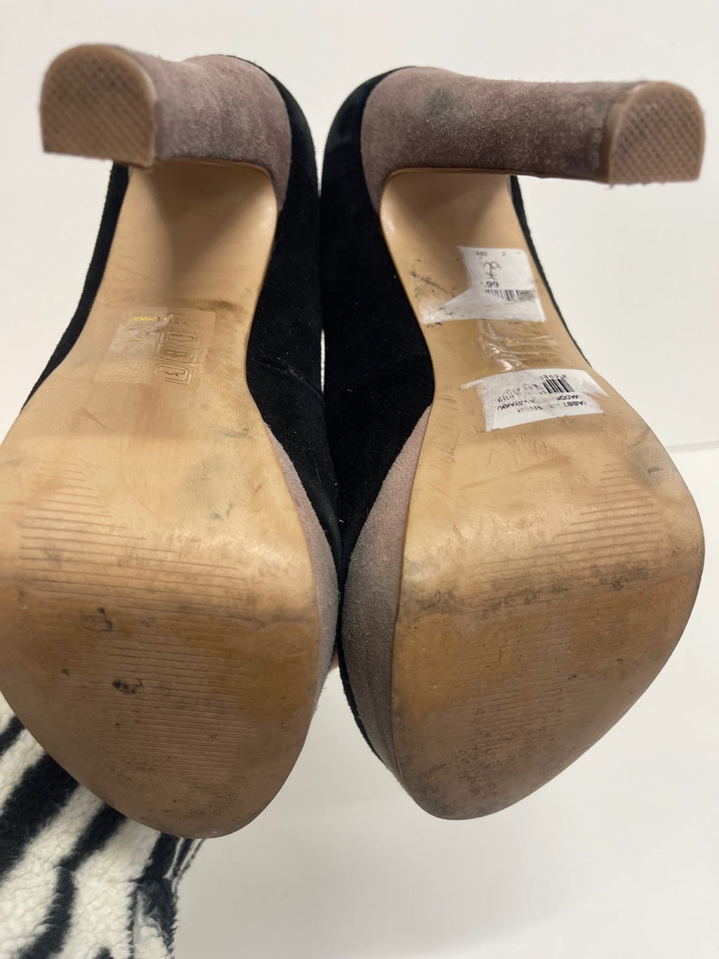 Stunning Steve Madden Bevv Suede high heel Pumps UK5 Black PP546