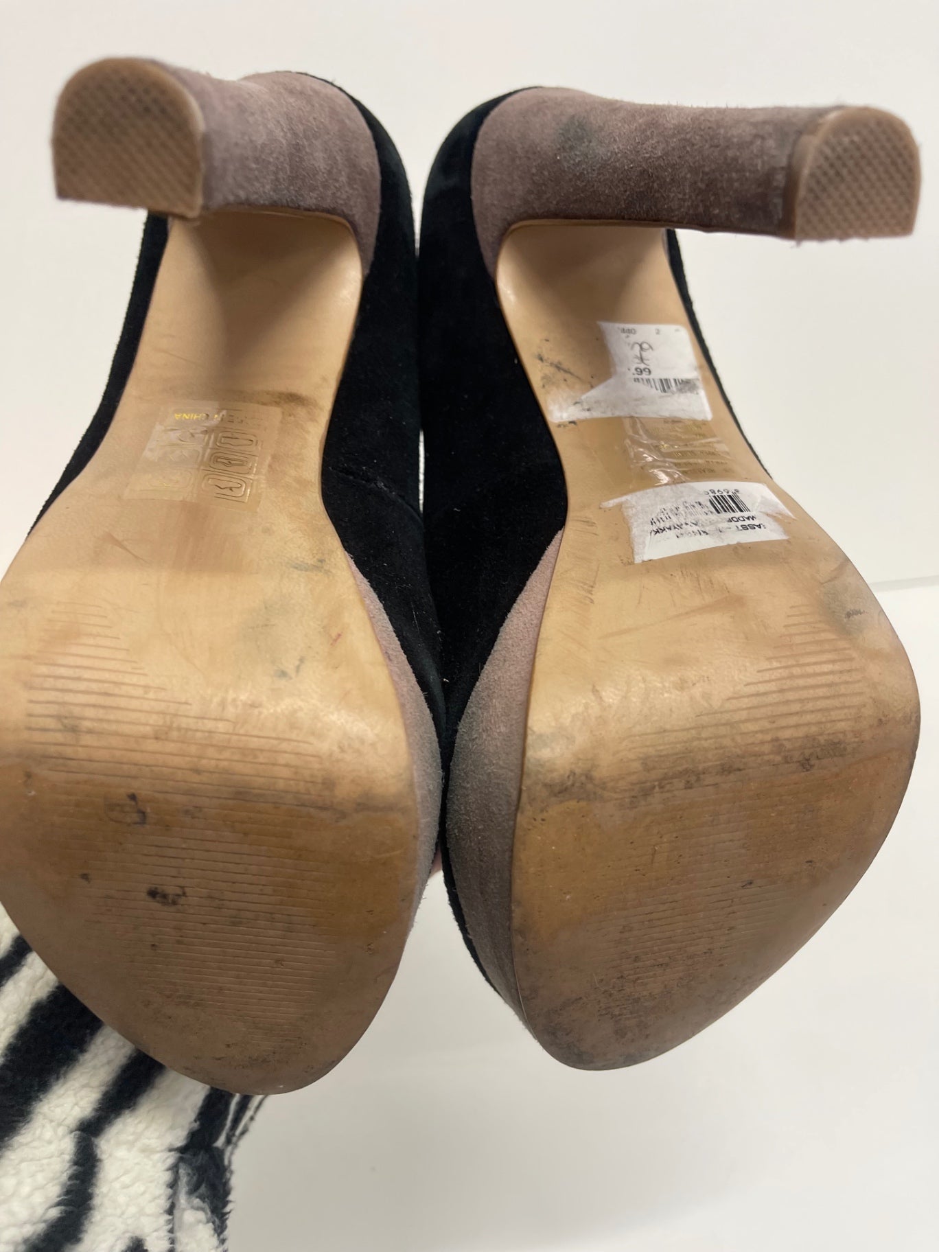 Stunning Steve Madden Bevv Suede high heel Pumps UK5 Black PP546