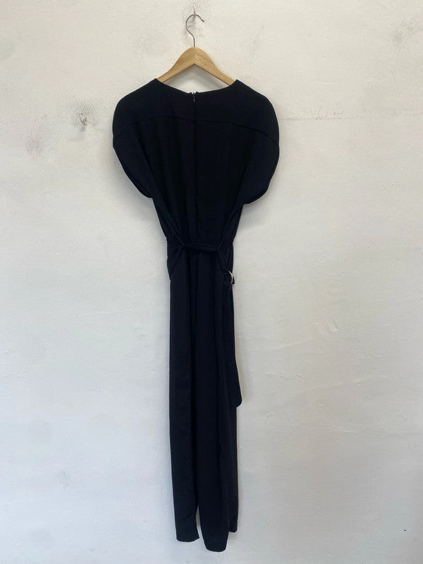 Lovely new look black belted jumpsuit uk 12 MB001
