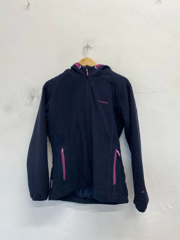 Fabulous Skogstad lined fleece jacket super cosy Uk12 navy SG090