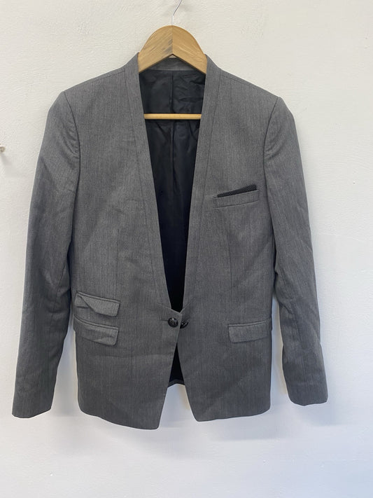 The Kooples Women’s Grey Fitted Wool Lagenlook size EU 38/10 Smart Formal FE001