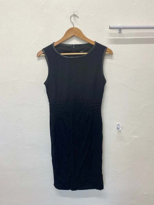 Fabulous black Bodycon pencil dress by Premise size 2 Uk12 MW001