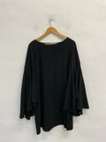 Fabulous Simply Be Black flare sleeve classic dress Uk20 CR002