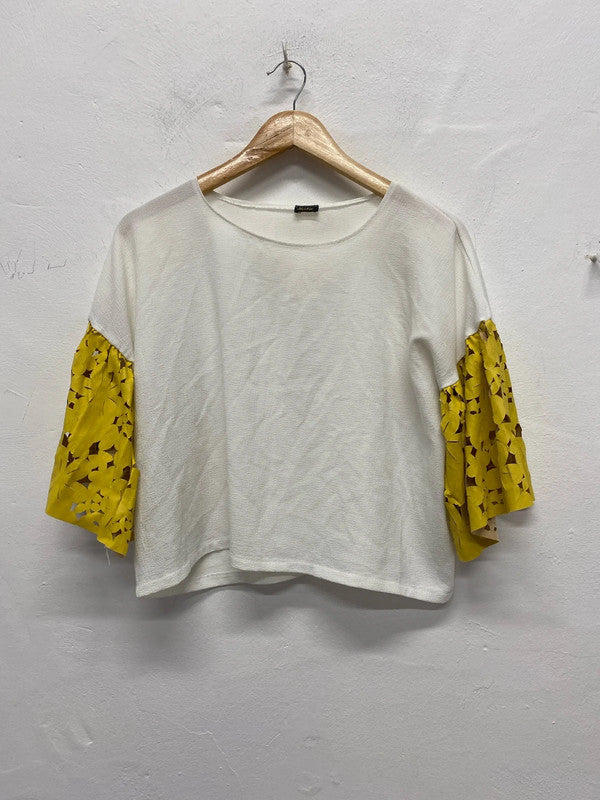 Fab Y2K Vintage oversized T shirt by Minkie cut out sleeves NS003