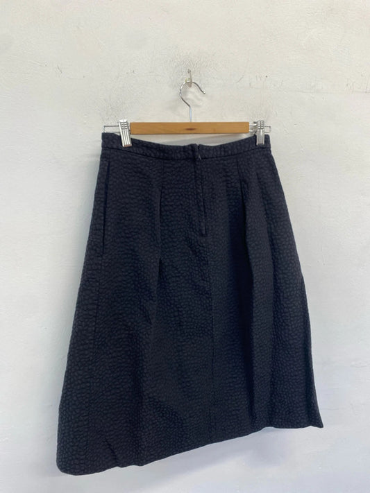 Lovely h&m grey leopard midi skirt UK 10 RG99