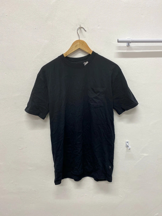 Great Men’s Basic Patta black T shirt UkM cotton LL003