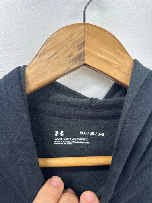 Classic Under Armour black hoody pullover YLG NC001