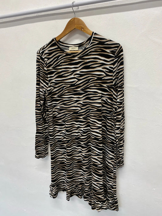 Fab Papaya tiger stripe loose casual dress UkL CR002
