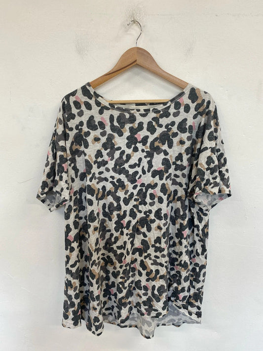 M&S Duvet Days Fabulous Multicolour Animal Print Night Dress UK 24 LK006