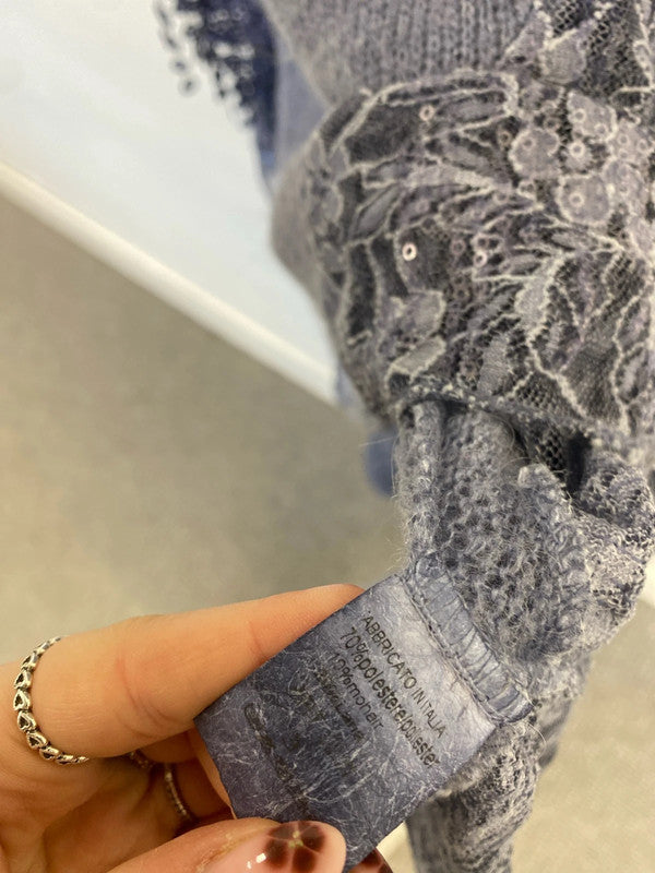 Stunning made in Italy 4 piece tunic dress scarve necklace UK 10-12 EL001