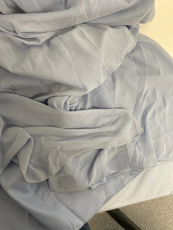 Fabulous periwinkle blue gown bridesmaids dress Dessy collection Vivian Diamond 24 CR002