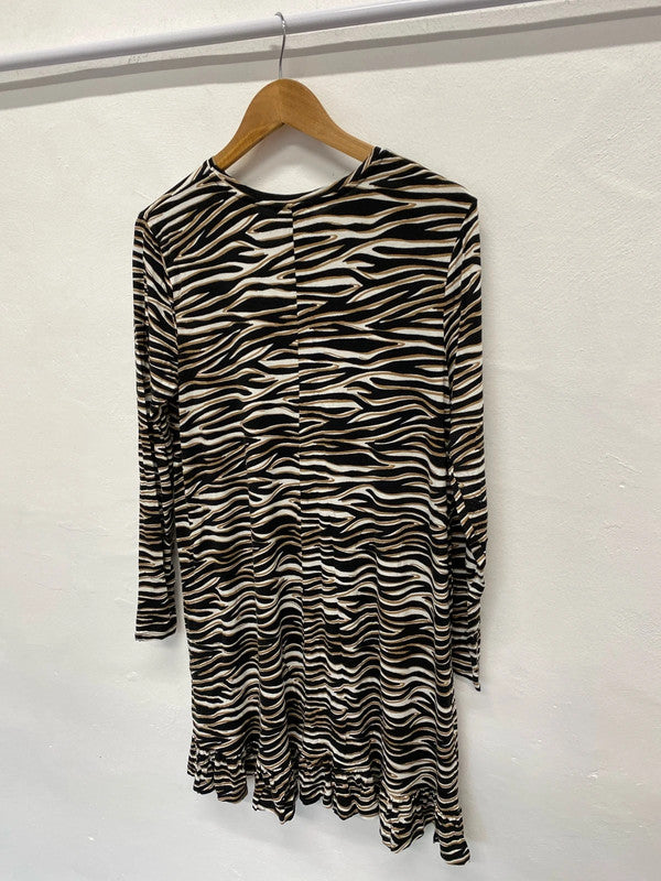 Fab Papaya tiger stripe loose casual dress UkL CR002