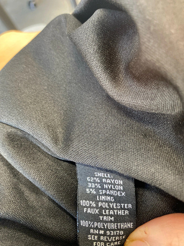 Fabulous black Bodycon pencil dress by Premise size 2 Uk12 MW001