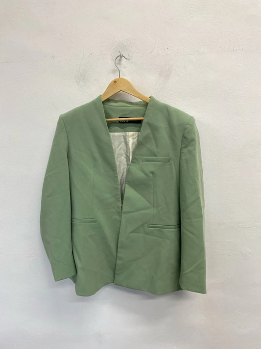Lovely Zara green blazer mint UK XL LG006