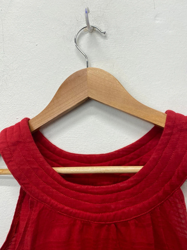 Fabulous Adidas 1990’s red tank top ladies Uk8 GK002