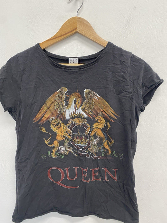 Fabulous Queen Amplified Charcoal T shirt UK S JA001