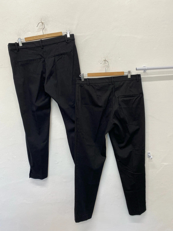 Fabulous Duo of H&M smart Black trousers formal work event Uk16 #32 KM003