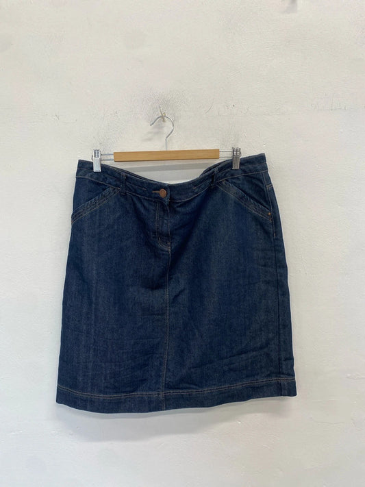 Gorgeous Moda George midi denim skirt UK 18 RG021