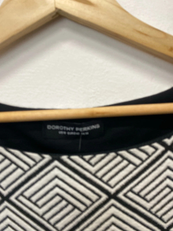 Fabulous Dorothy Perkins vintage vibe retro dress Uk14 New AO001