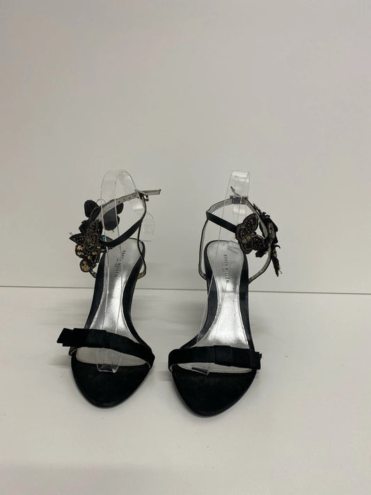 Karen Millen Gorgeous Black Embellished Butterfly Heels UK 5 AE001