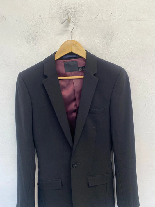 Fabulous men blazer black asos tailored UK 32 inch chest tailored CN001