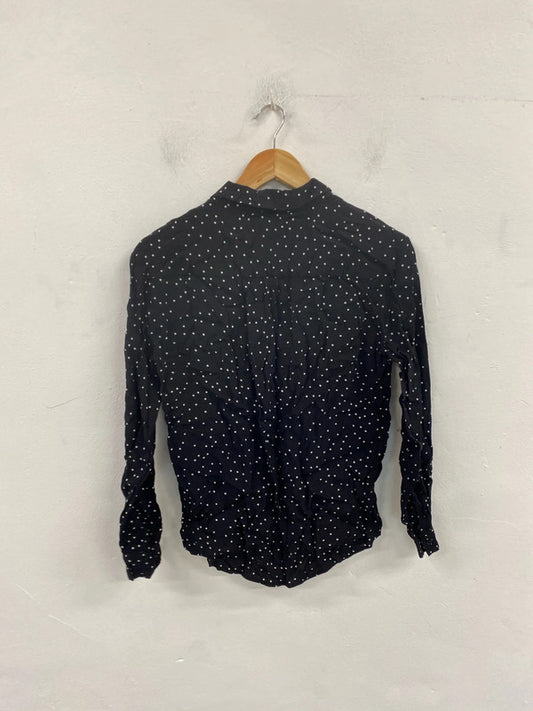 Hush Fabulous Black & White Starry Shirt UK 8 SN002