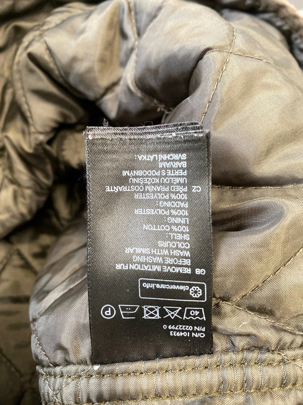 Fabulous H&M cotton parka removable lining Uk16 khaki Utility KM003