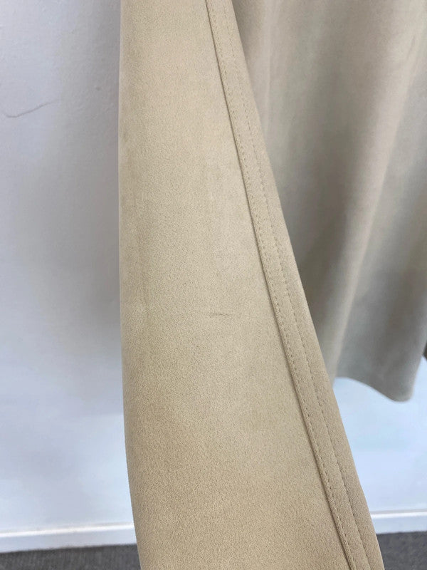 Reserved Trendy Cream Faux Suede Shacket Size L PJ001